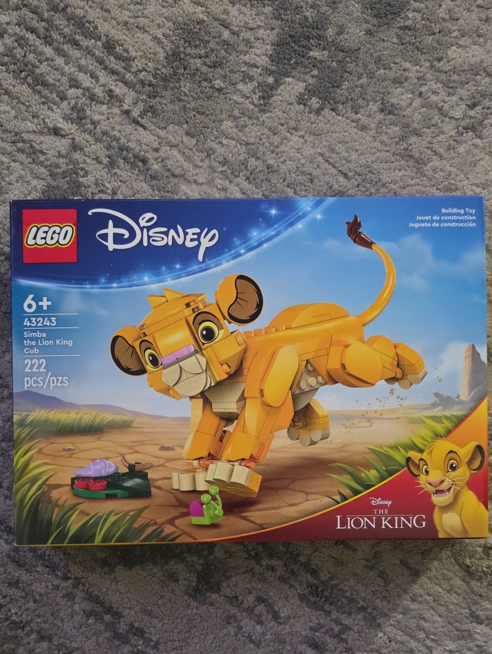 LEGO Disney Simba Cub Building Toy - Yellow and Tan